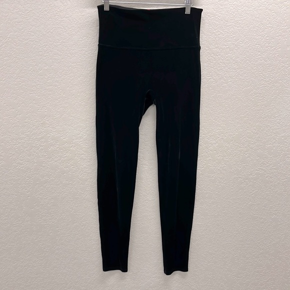 SPANX Black Velvet Leggings XL - Picture 1 of 3